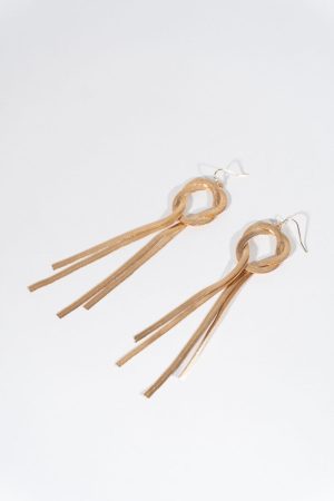 Gold Loop Cascade Dangle Earrings