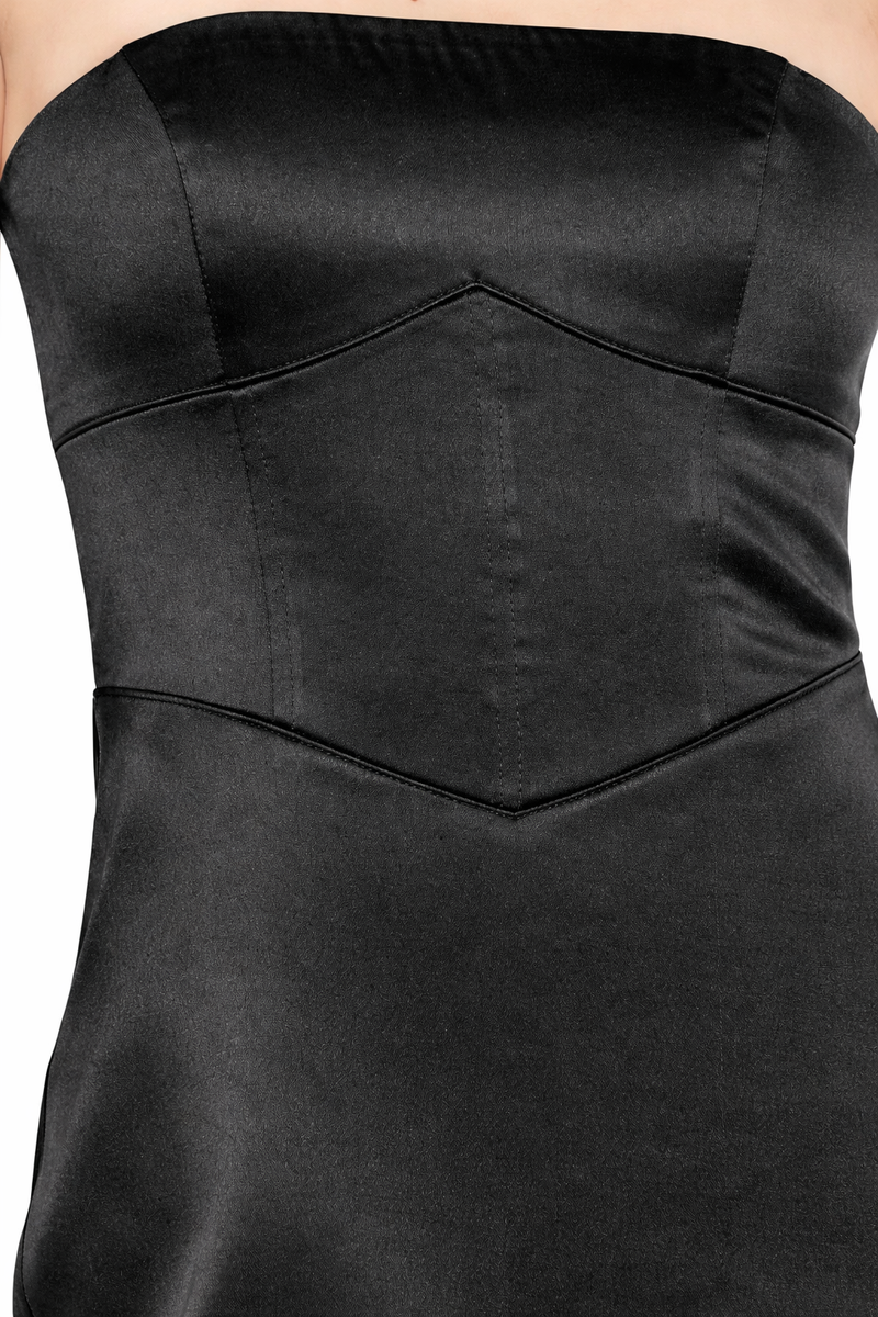 Lace-Up Corset Tube Mini Dress - Image 9