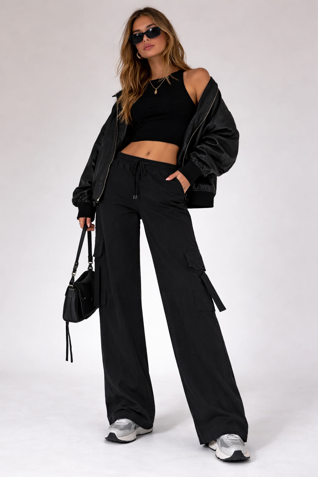 Twill High-Rise Utility Pants - Image 5