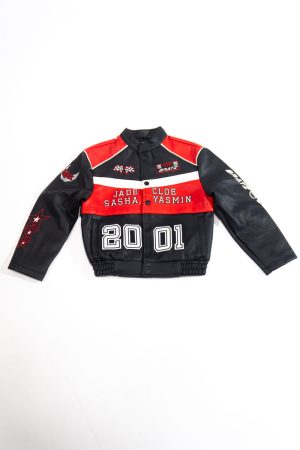 Kids Faux Leather Bratz Moto Bomber Jacket