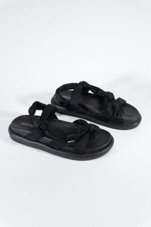 Knotted Platform Sandals