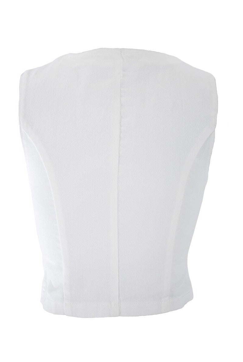 Stretch Denim Vest - Image 3