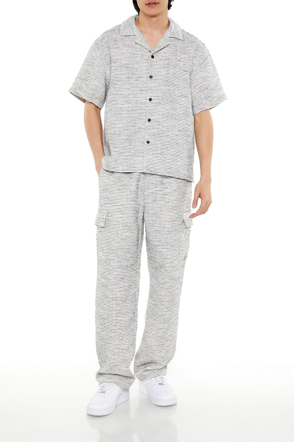 Cropped Striped Shirt - Image 2