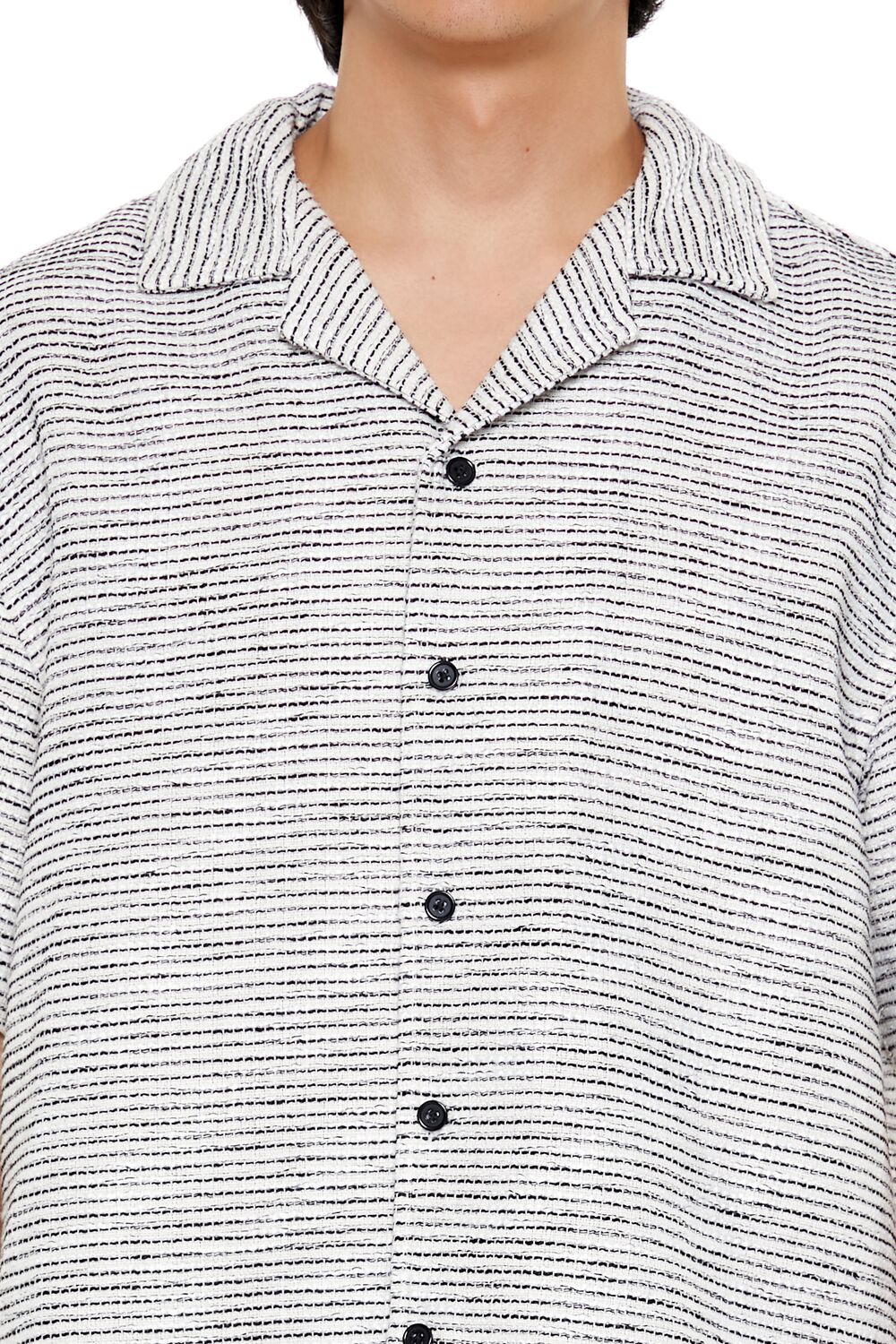 Cropped Striped Shirt - Image 3