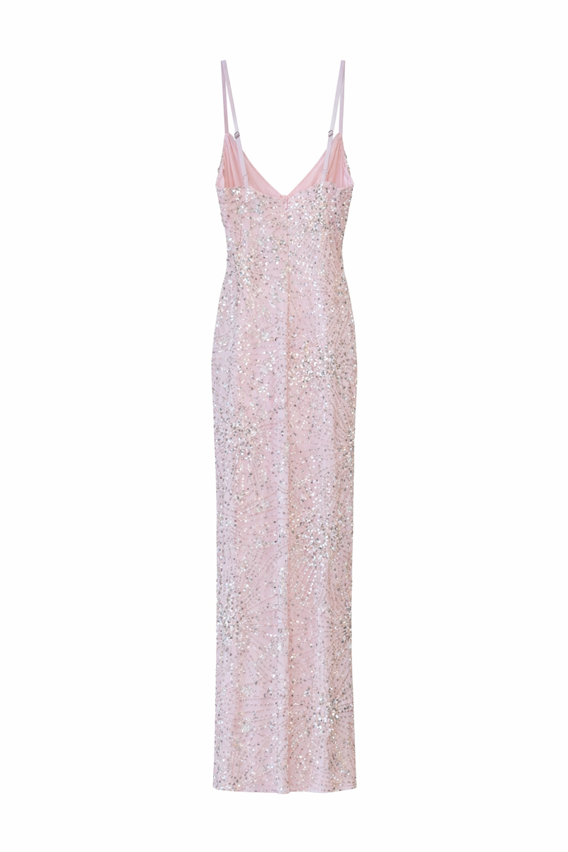 Sequined Beaded Maxi Dress - Image 4
