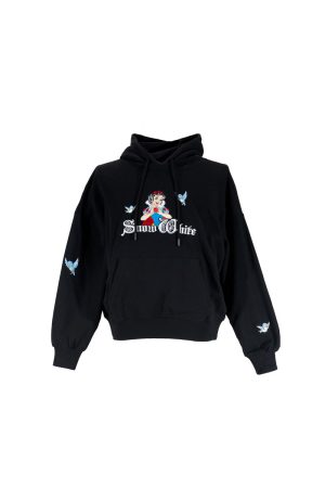 Snow White Embroidered Hoodie