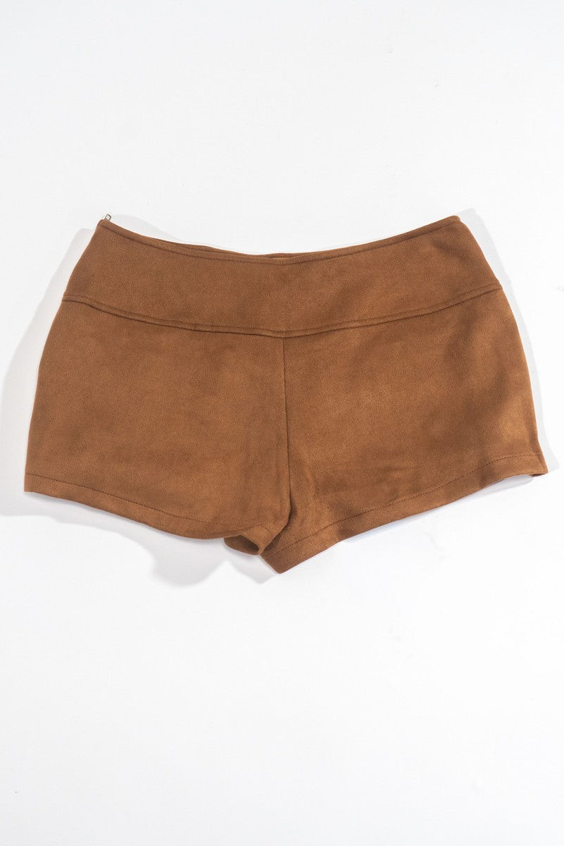 Faux Suede Studded Skort - Image 3
