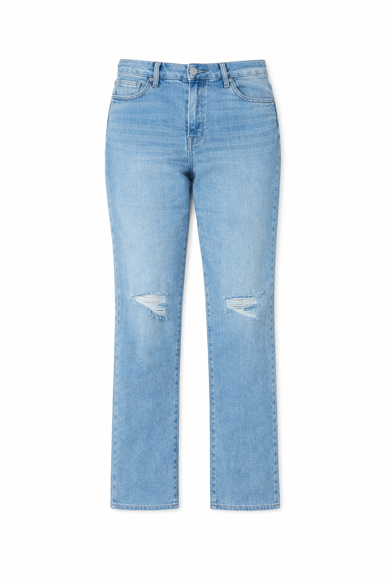 Plus Size Distressed Bootcut Jeans - Image 3