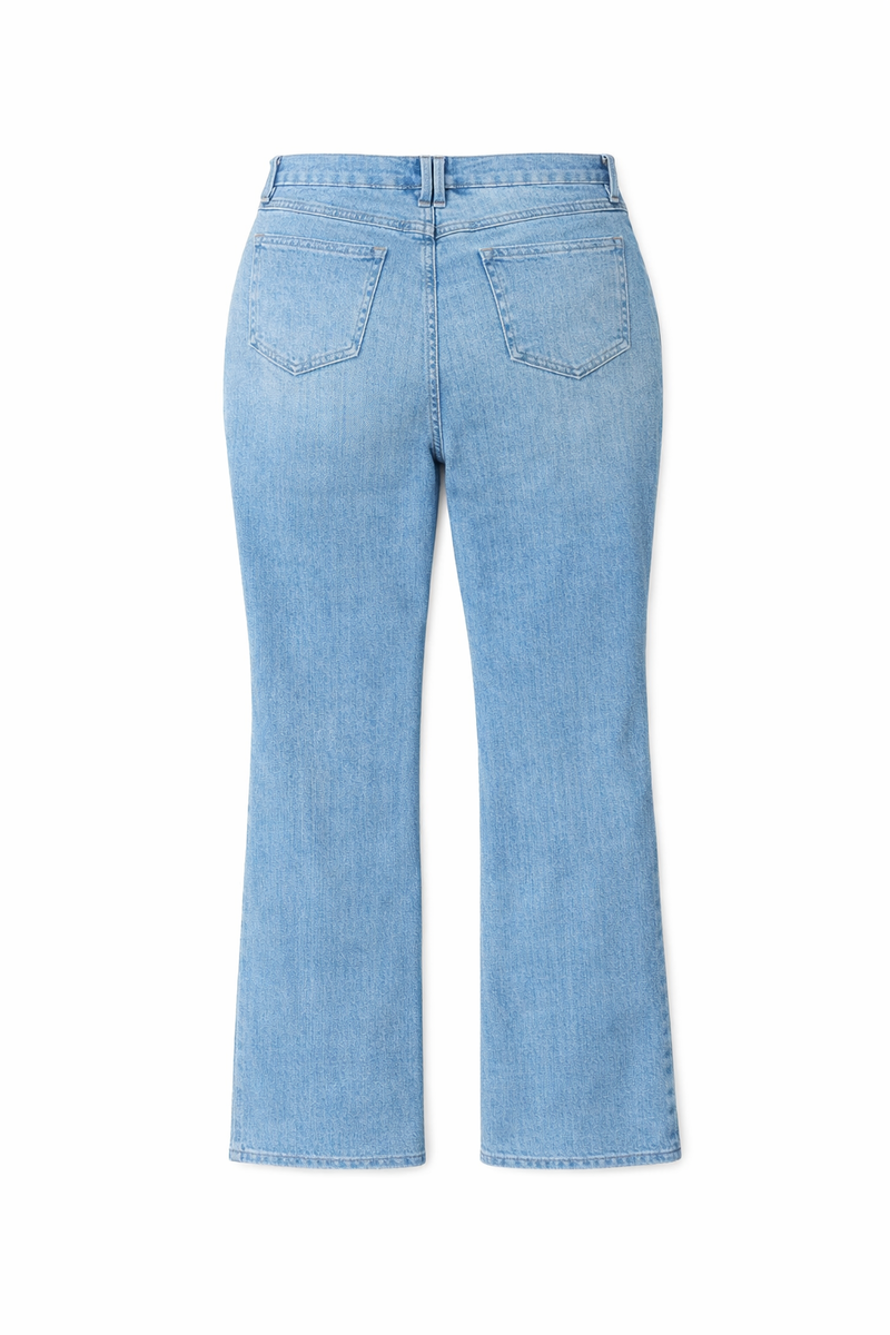 Plus Size Distressed Bootcut Jeans - Image 4