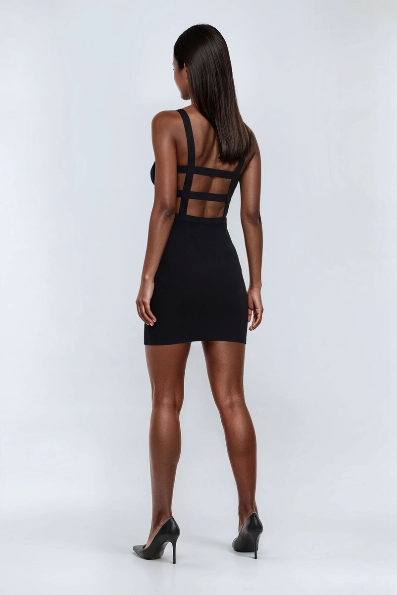 Cut-Out Sleeveless Mini Dress - Image 2