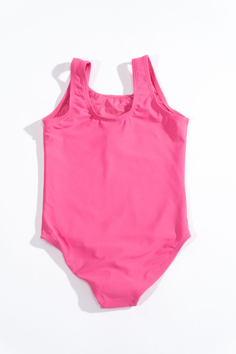 Girls Barbie Sparkle One-Piece Swimsuit - Image 2