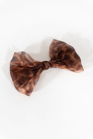 Printed Bow Hair Clip