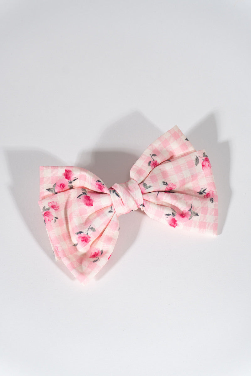 Printed Bow Hair Clip - Image 4