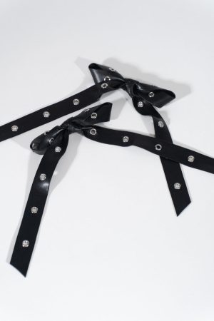 Accented Bow Hair Clips