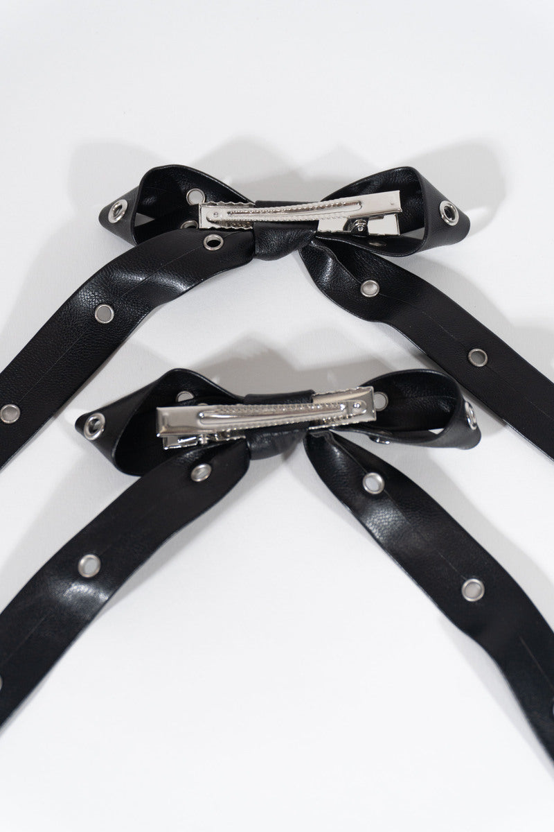 Accented Bow Hair Clips - Image 2