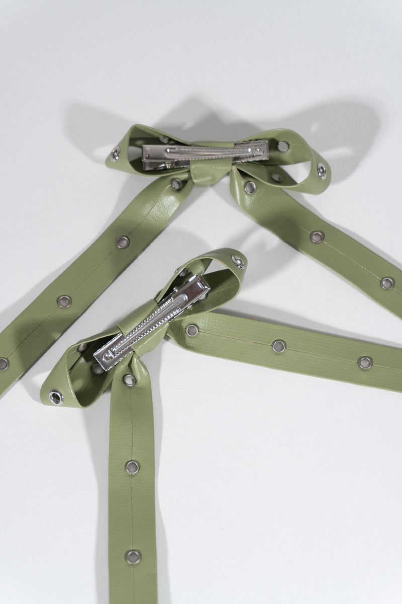 Accented Bow Hair Clips - Image 5