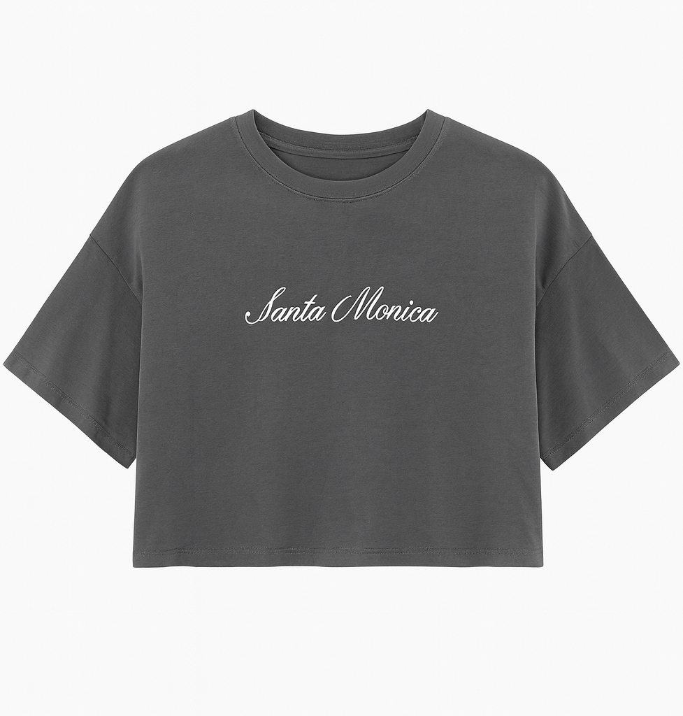 Santa Monica Boxy Cropped Tee - Image 3