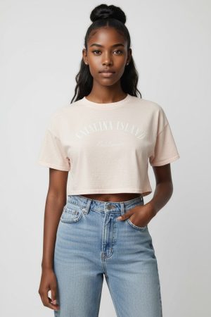 Catalina Island Boxy Cropped Tee
