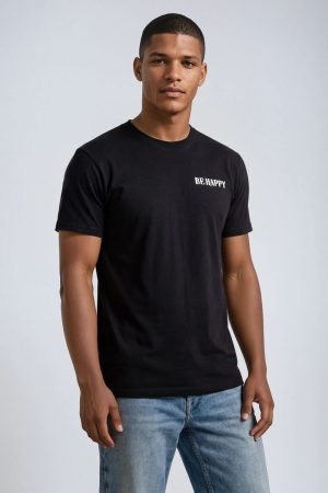 F21 Men Be Happy Graphic Tee