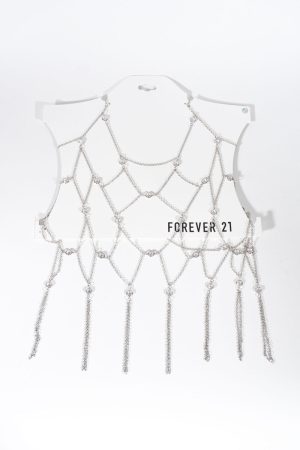 Rhinestone Drape Body Chain