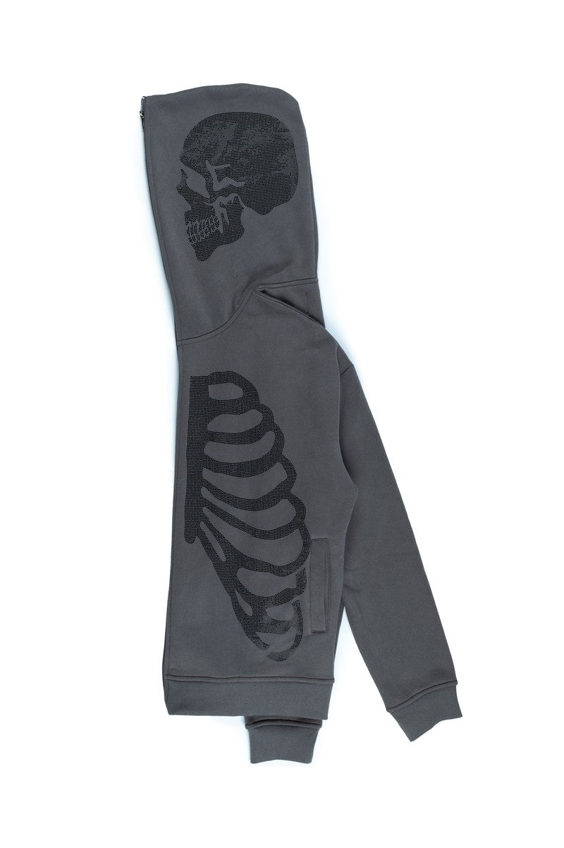 Skeleton Graphic Zip-Up Hoodie - Image 2