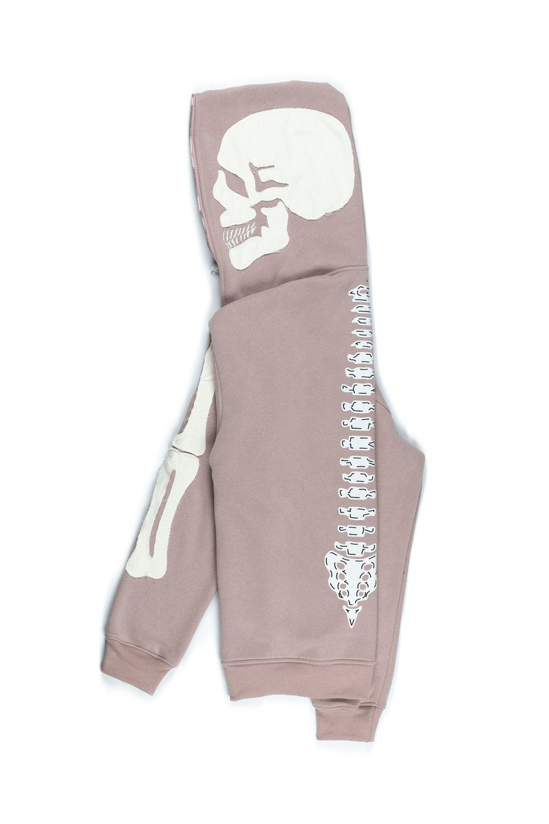 Skeleton Graphic Zip-Up Hoodie - Image 2