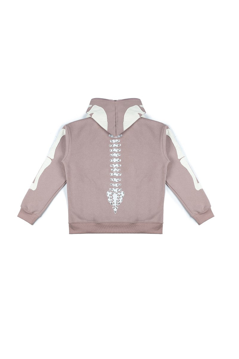 Skeleton Graphic Zip-Up Hoodie - Image 5