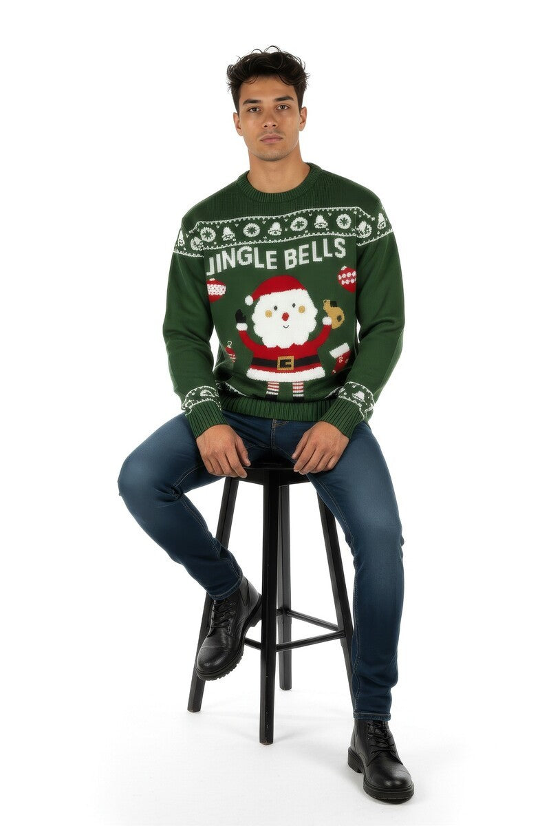 Jingle Bells Santa Sweater - Image 2
