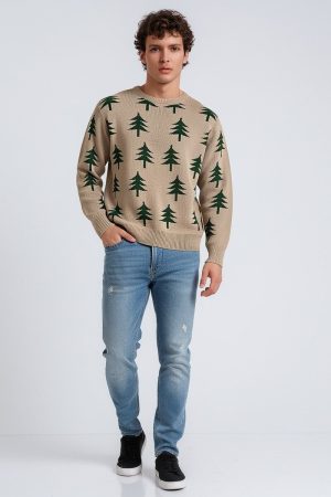 Pine Tree Holiday Sweater
