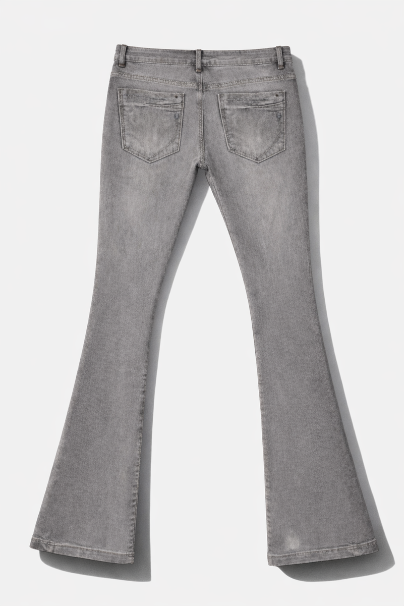 Men's Stitch Detail Flare Jeans - Image 4
