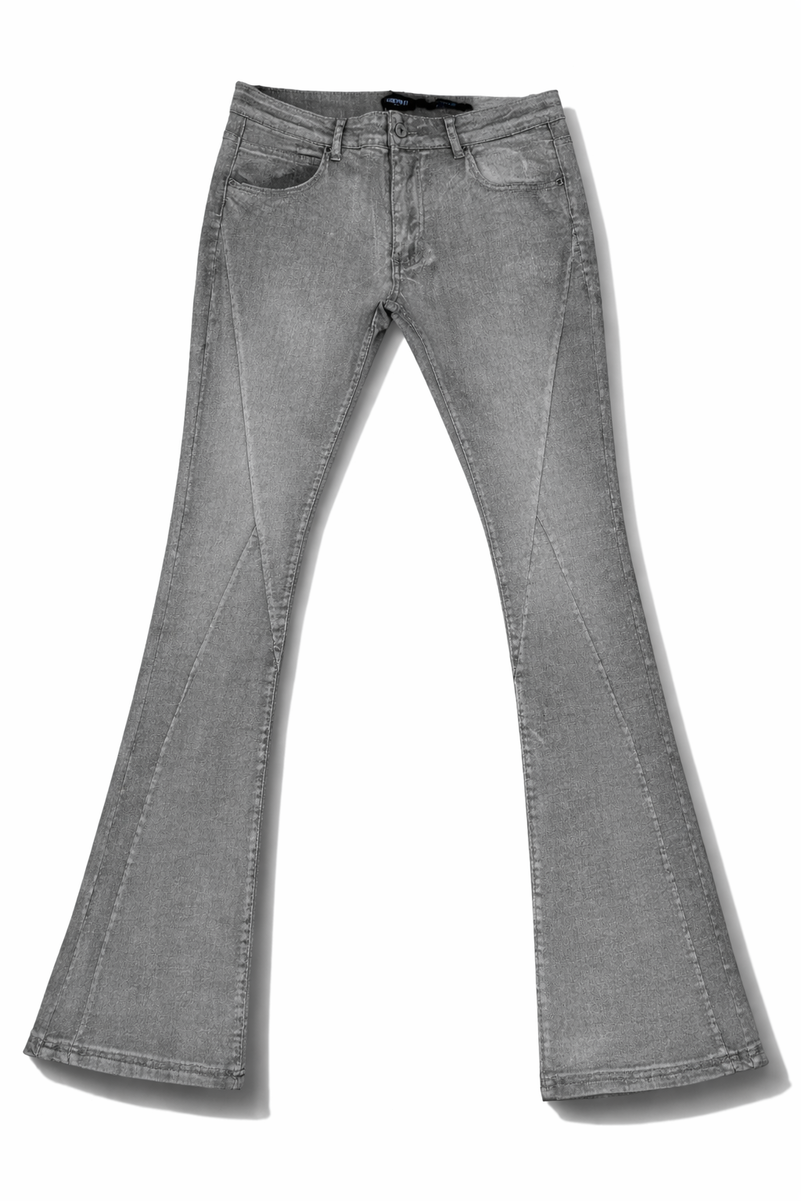 Men's Stitch Detail Flare Jeans - Image 3