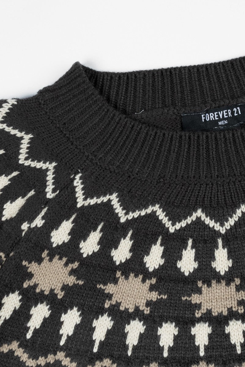 Fair Isle Yoke Sweater - Image 3