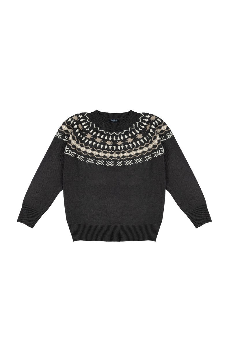 Fair Isle Yoke Sweater - Image 2