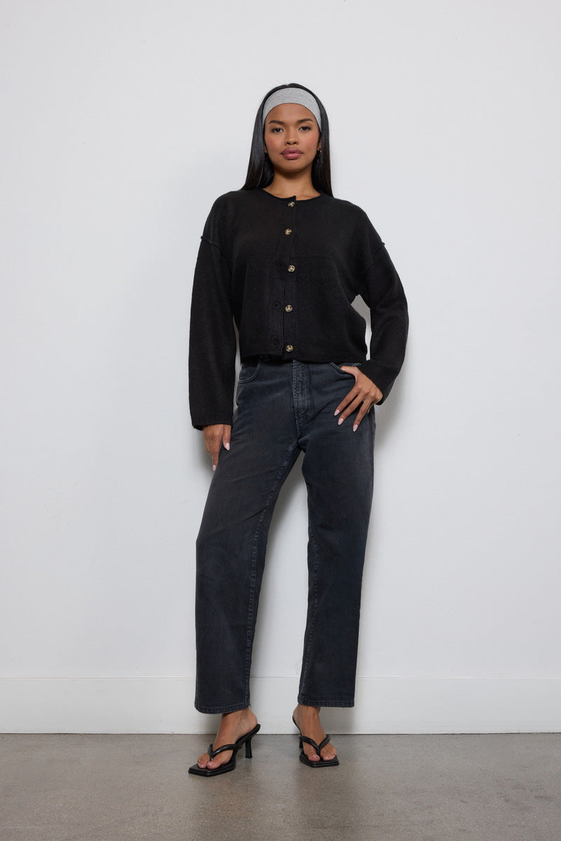 Button-Front Knit Cardigan - Image 5