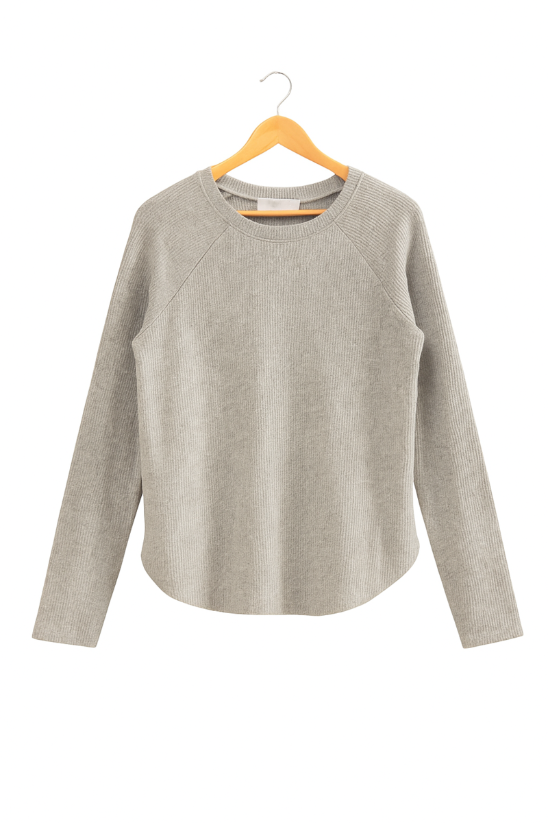 Waffle Knit Long-Sleeve Top - Image 5
