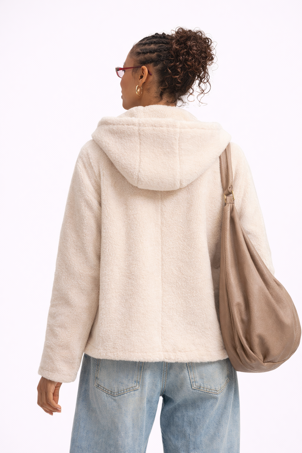 Hooded Sherpa Toggle Jacket - Image 3