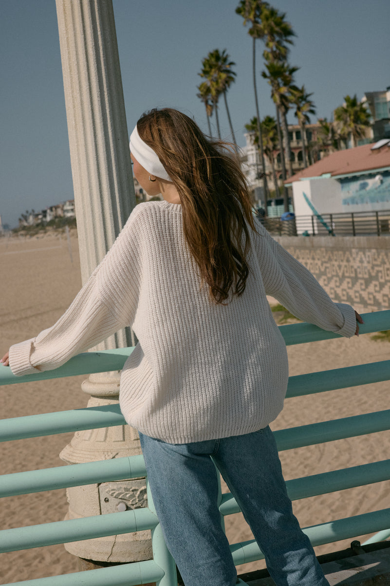 Oversized Patch Pocket Sweater - Image 5