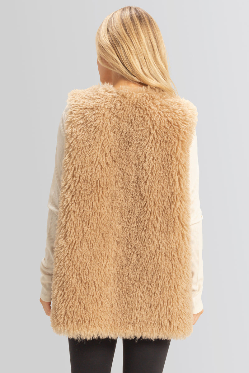 Fuzzy Longline Vest - Image 5
