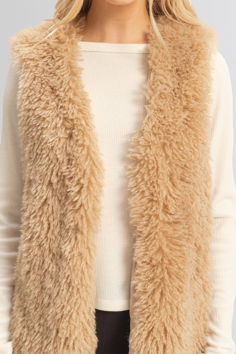 Fuzzy Longline Vest - Image 4