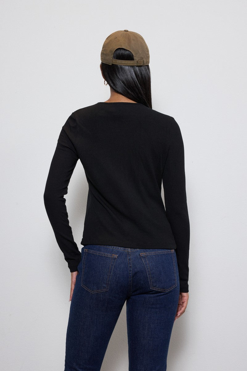 Ribbed Button-Front Cardigan Top - Image 10