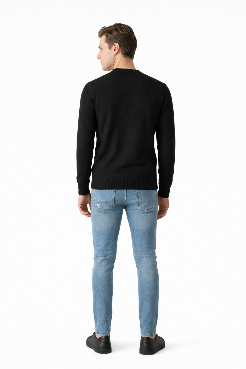 Long-Sleeve Henley Sweater - Image 7