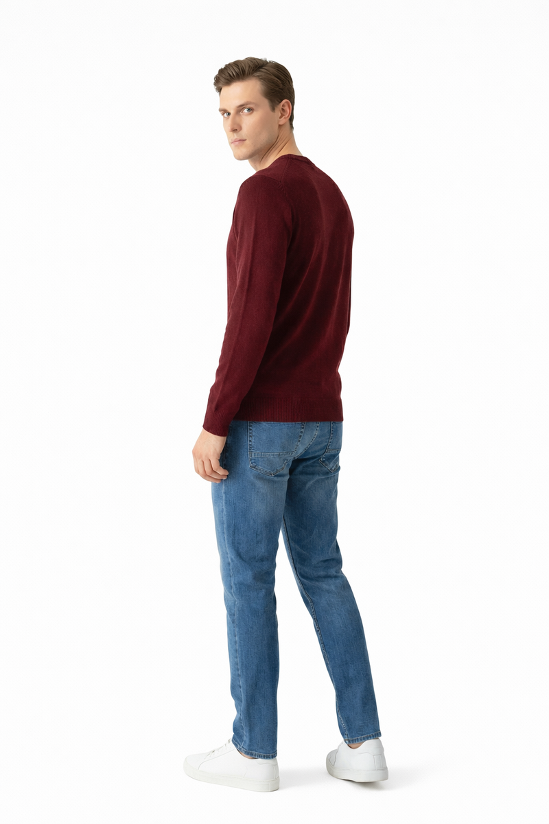 Long-Sleeve Henley Sweater - Image 11