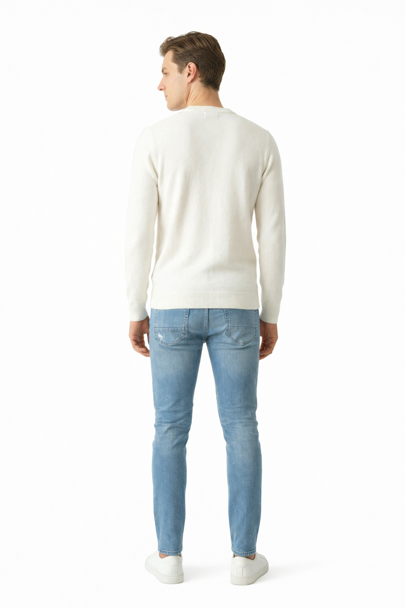 Long-Sleeve Henley Sweater - Image 3