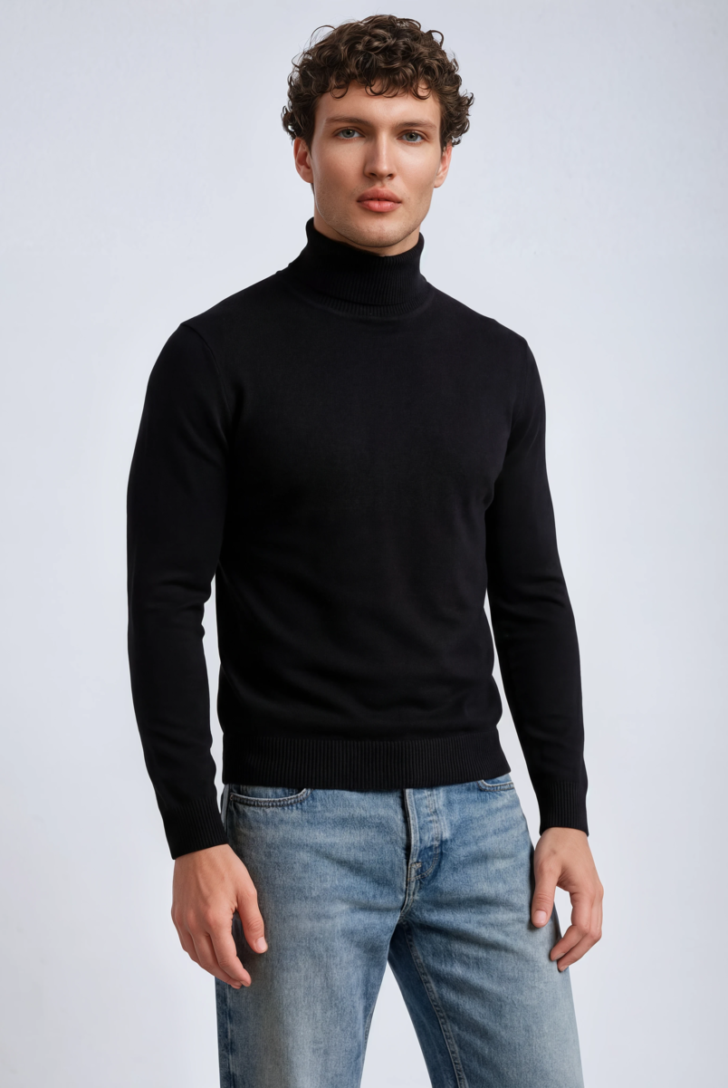 Long-Sleeve Turtleneck Sweater - Image 4