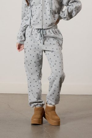 Star Print Jogger Sweatpants