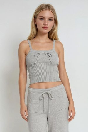 Ribbed Sweater-Knit Cami