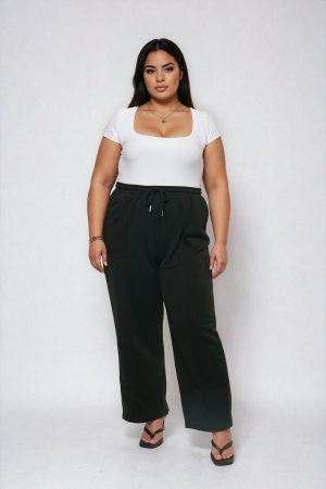 Plus Size Double Layer Top & Fleece Bottom Jumpsuit