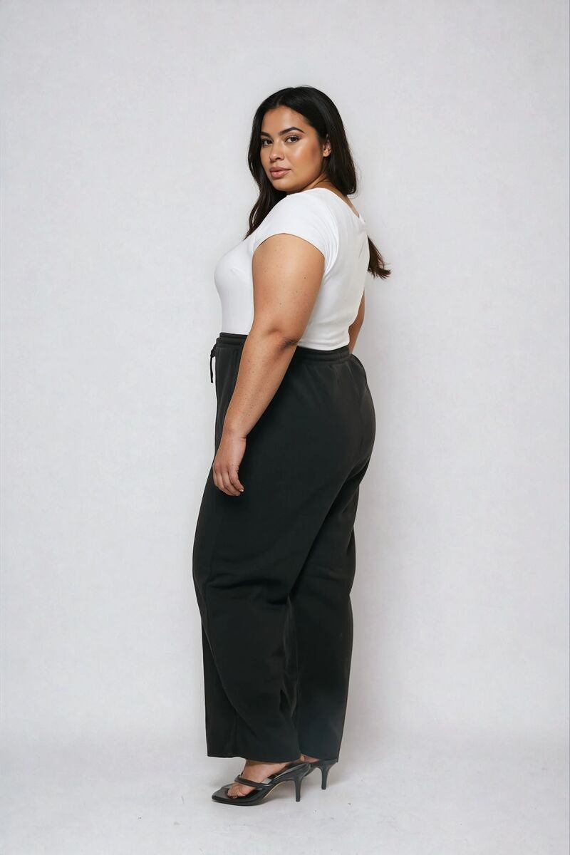 Plus Size Double Layer Top & Fleece Bottom Jumpsuit - Image 2