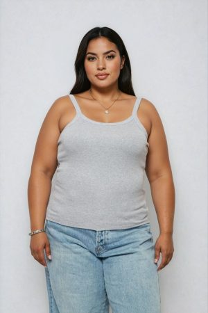 Plus Size Ribbed Tank Top
