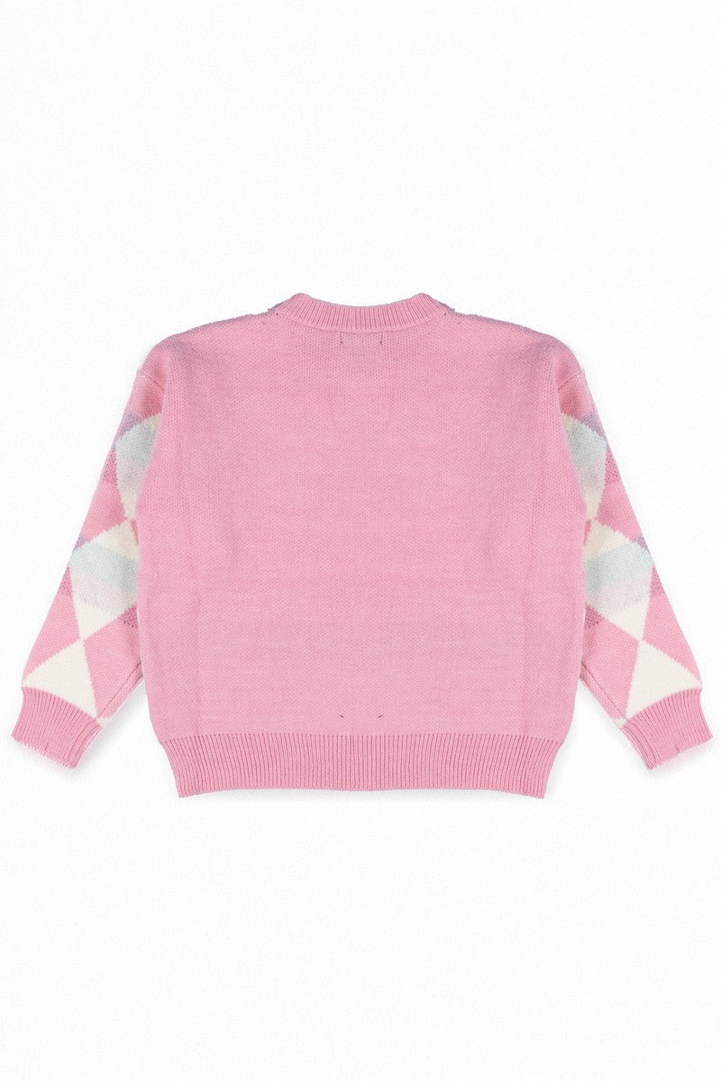 Argyle Cherry Knit Sweater - Image 4